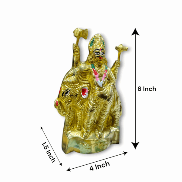 Lord Vishwakarma Pure Brass Murti - Showpiece Handicraft God Figurine For Pooja - Traditional Religious Home Decor, Mandir, Office - Image 2
