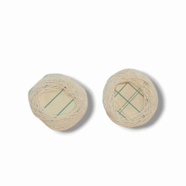 Guti Suta - "গুটি সুতা" - Set Of 2 - Small Size For Pooja - Colour White