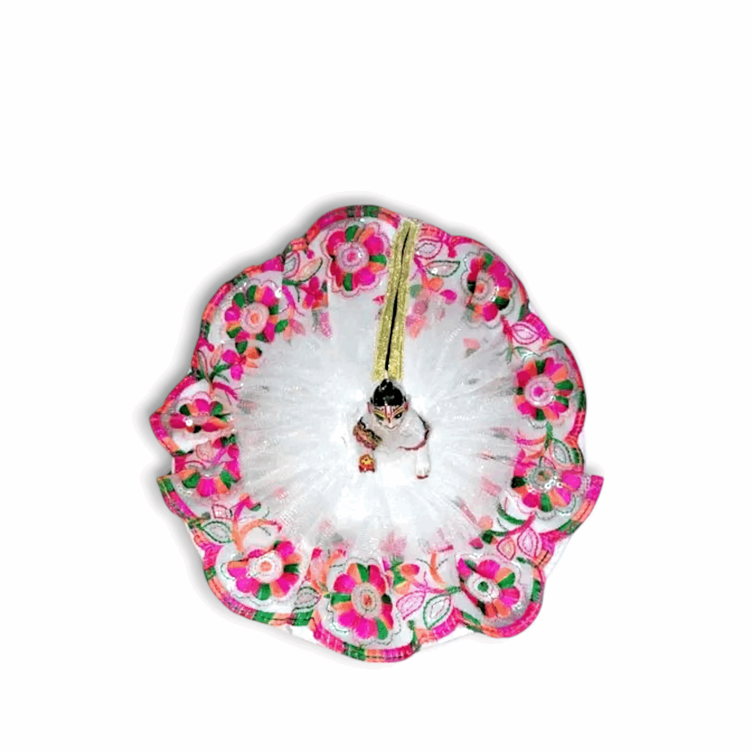 Designer Party Dress For Laddu Gopal -Kanhaiya Ji Fancy Makar Sankranti Poshaak - Janmashtami Vasant Panchmi Dress, Size-(4-5) For Gopal Ji