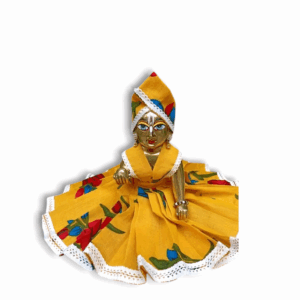 Laddu Gopal Dress - Krishna Ji Cotton Dress for Daily Use - Yellow Color Dress For Kanha Ji - (1 Number ) Kanha Ji Beautiful Dress