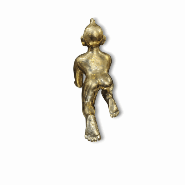 Mayapuri Fancy High Ouality Finished Laddu Gopal - Pure Brass Laddu Gopal Murti - Beautiful Balgopal Pital Statue . - Image 2