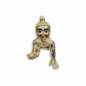 Beautiful Pure Brass Mayapuri Gopal Idol - Pital Laddu Gopal Murti For Puja Mandir And Dcorative - Mayapuri Fancy Finished Laddu Gopal - 11.5 inch Laddu Gopal