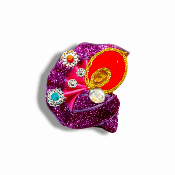 3 No Laddu Gopal Janmashtami Special Pagdi - Set Of 6 - Gopal Pagdi For Janmashtami - Laddu Gopal Multicolour beautiful pagdi - Image 5