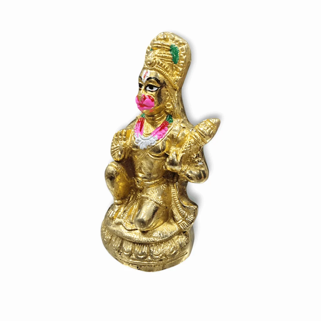 Pure Brass Bajrangbali Idol - Hanumanji Murti For Puja And Decorative - Bajranbali Statue For Puja Mandir - Image 2