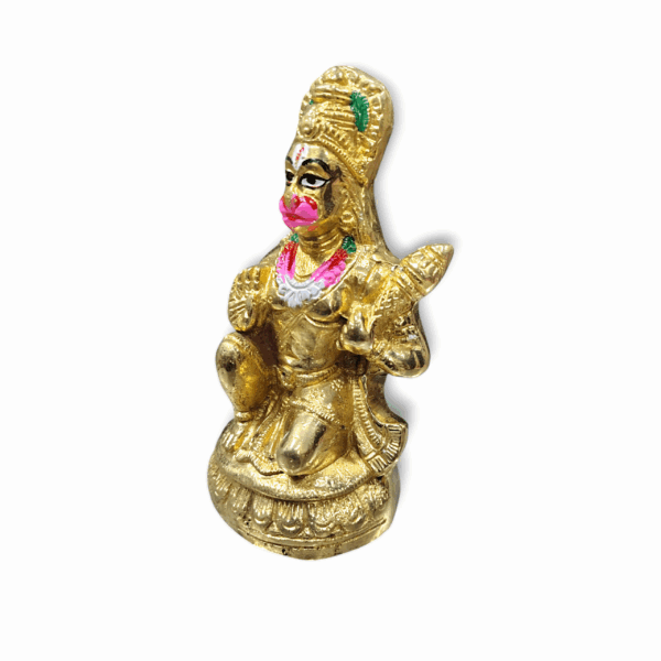 Pure Brass Bajrangbali Idol - Hanumanji Murti For Puja And Decorative - Bajranbali Statue For Puja Mandir - Image 2