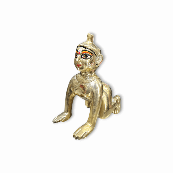 Radha Rani Brass Idol - 5 No. Shree Radha Rani Ji Statue For Puja Mandir - Beautiful Pital KIsori Ji Murti For Gift And Dcoration - Image 2
