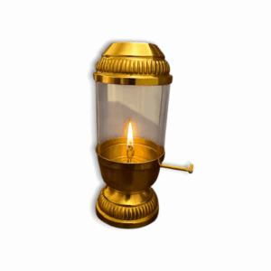 Original Brass Lamp - Brass Diya For Puja And Homr Decor - Diyas With Glass Cover