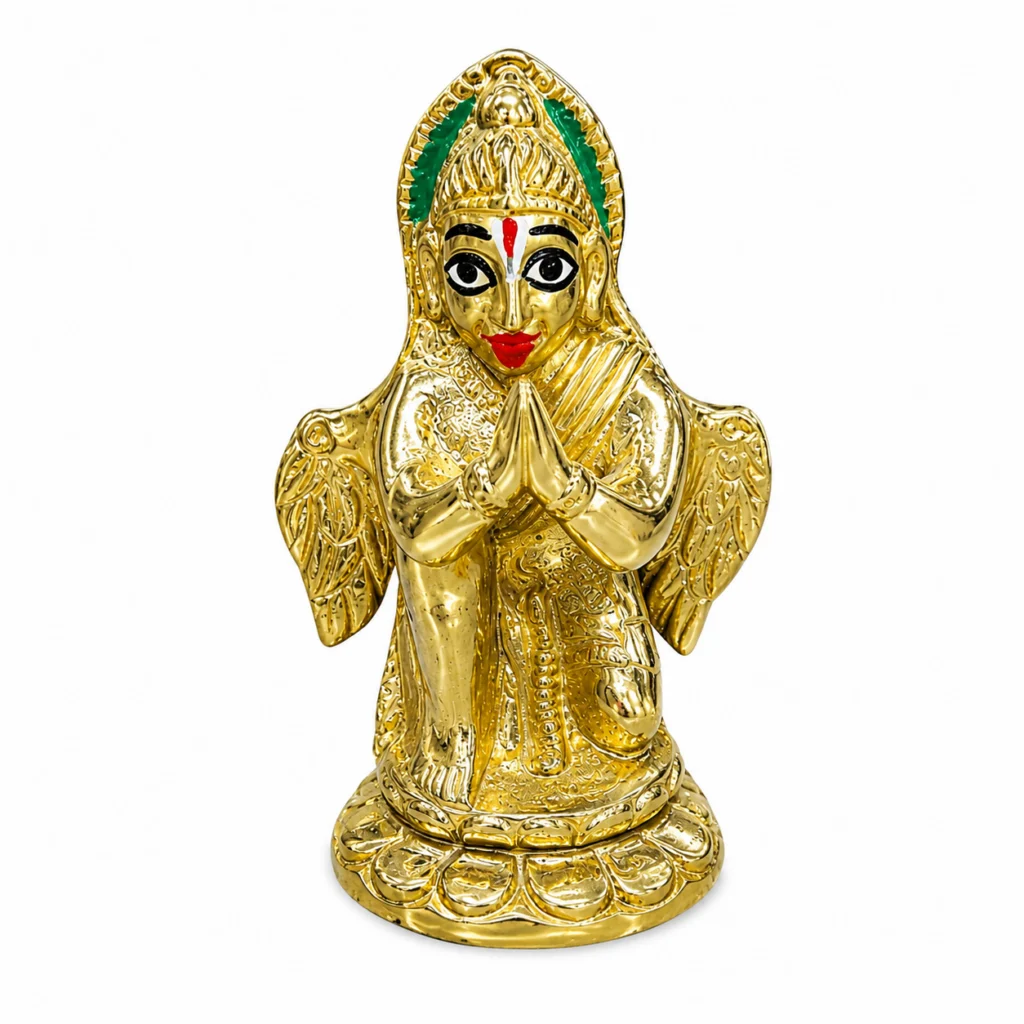 Brass Gadudh Bhagban Idol - Gadudh Bhagban For Vastu And Puja Mandir - Garuda Statue For Gift,Home,Office And Decor.Brass Gadudh Bhagban Idol