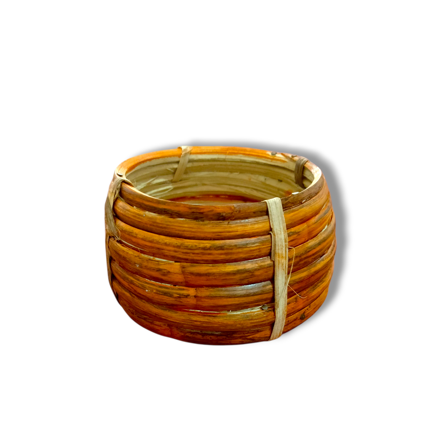 Medium Bamboo Stick Kunke - Katha - Jhapi - Beter Katha - Hand Made Bamboo Stick Container