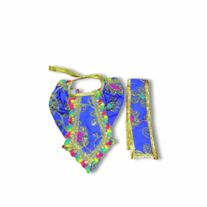 Designer Dhoti and Dopatta - Beautiful Poshak for All Gods - Handmade Multicolour Dress for Ganesh Ji, Narayan Ji, Krishna and All Gods