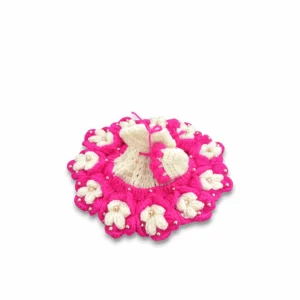 Handmade Woollen Dress For Laddu Gopal - 3 To 4 No. Winter Dress For Laddu Gopal - Woollen Dress With Cap For Bhagban Ji