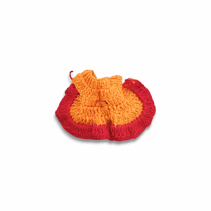 Handmade Woollen Dress For Laddu Gopal - 2 To 3 No. Winter Dress For Laddu Gopal - Woollen Dress With Cap For Bhagban Ji