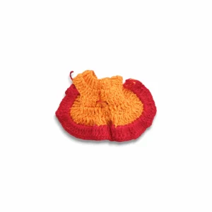 Handmade Woollen Dress For Laddu Gopal - 2 To 3 No. Winter Dress For Laddu Gopal - Woollen Dress With Cap For Bhagban Ji