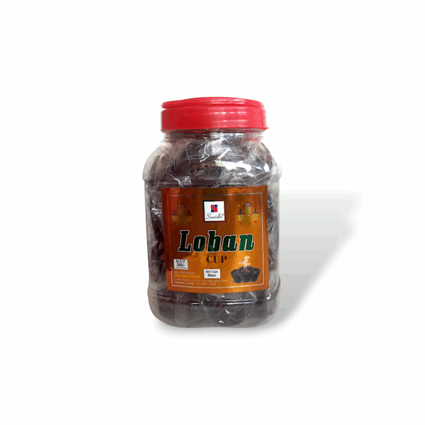 Loban Dhoop Cups with Holder Plate - Smridhi Extra Primium Quality Loban Dhoop - 30 Piees Loban Cups