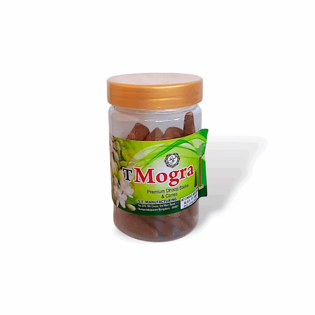 Organic Mogra, Ever Green, Right Choice Agarbatti - Premium Quality Dhoop Stick & Cone - Dhup Stick with Holder Stand - Combo Set Pack of 3 (100x3)=300 gm - Image 3