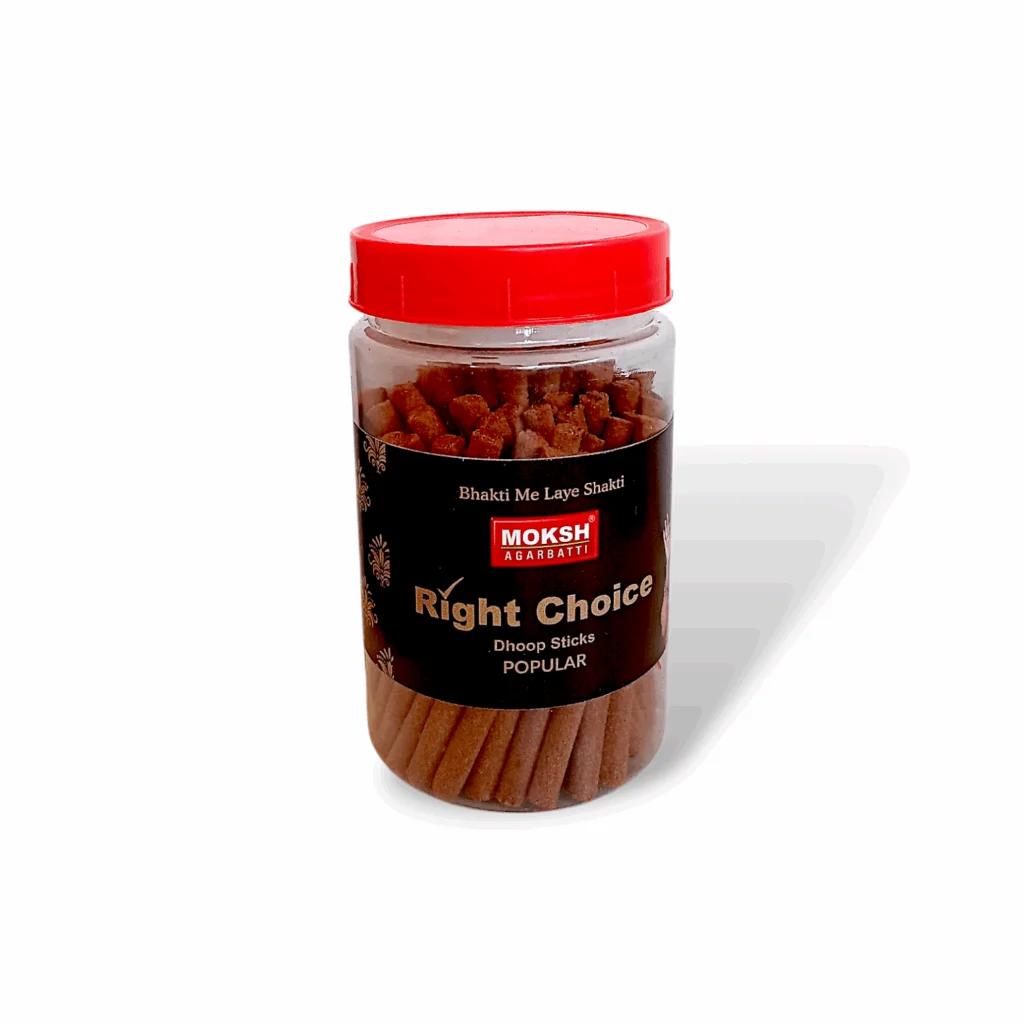 Organic Mogra, Ever Green, Right Choice Agarbatti - Premium Quality Dhoop Stick & Cone - Dhup Stick with Holder Stand - Combo Set Pack of 3 (100x3)=300 gm - Image 4