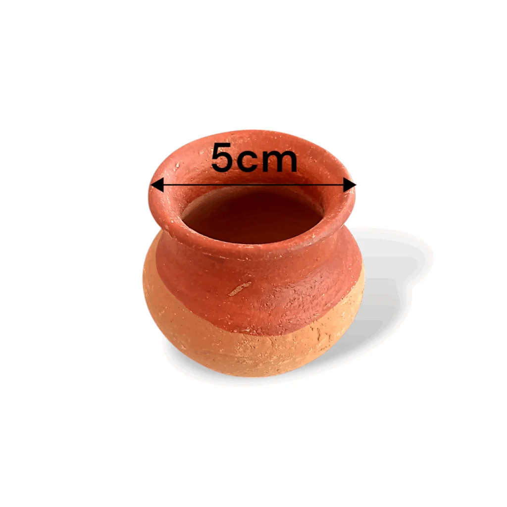 Handmade Clay Ashta Kalash - Pooja Kalash - Mitti Ka Kalash - Clay Kalash for Pooja & Other Religious Purposes - 8 Pieces - Image 2