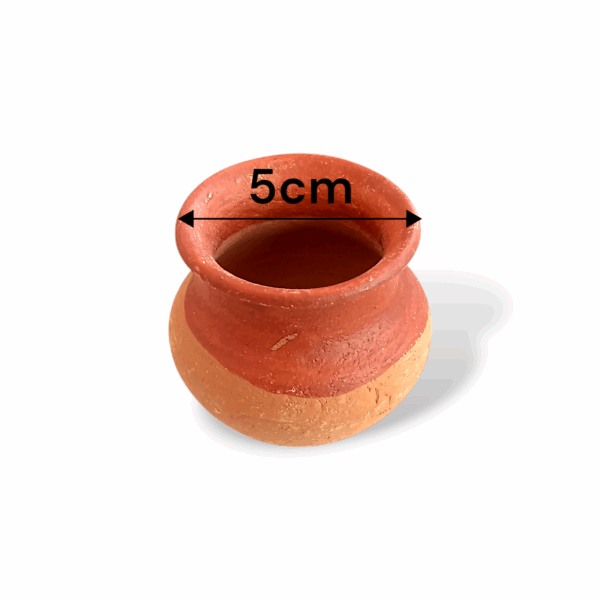 Handmade Clay Ashta Kalash - Pooja Kalash - Mitti Ka Kalash - Clay Kalash for Pooja & Other Religious Purposes - 8 Pieces - Image 2