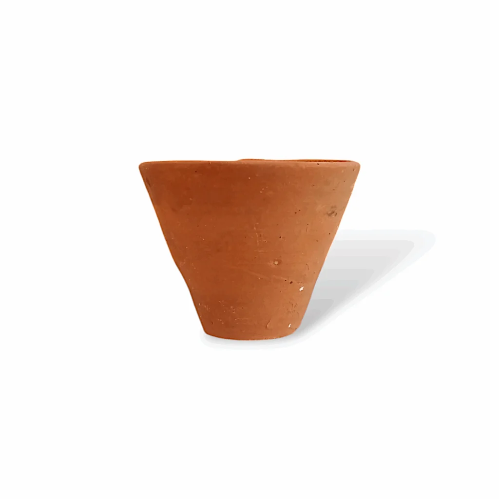 100% Pure Handmade Clay Glass - Mitti Ka glass - Clay Glass for Pooja and Other Religious Purpose - 5 Pieces Glass Set - Image 4