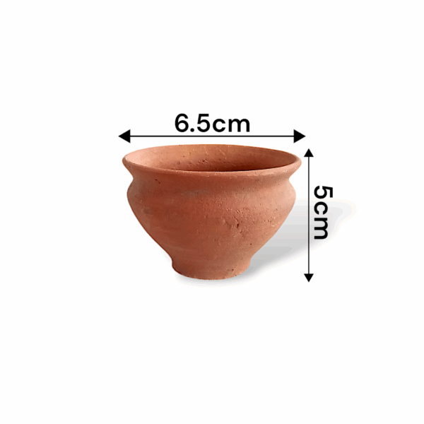 100% Pure Handmade Clay Glass - Mitti Ka Glass - Clay Glass for Pooja and Other Religious - Set of 4 Pieces - Image 3