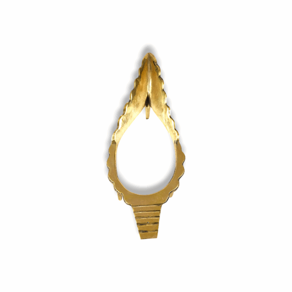 Brass Shankh Stand - Brass Pooja Shankh Holder - Conch Stand for Pooja - Pooja Conch Shankh Stand - Golden Colour Shankh Stand for Temple
