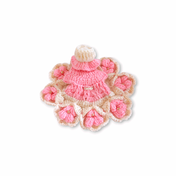 3, 4 no Laddu Gopal Handmade Beautiful Woollen Dress - Krishna Dress With Cap - Kanha Ji Dress - Winter Special Woollen Dress with Cap for Laddu Gopal - Image 2