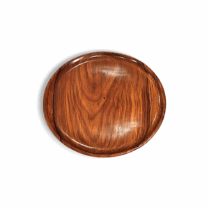 Wooden Plate - Decorative Pooja Plate - Beautiful Wooden Pooja Plate - Round Shape Wood Plate - Unbreakable Classic Plates - Easy Cleaning & Lightweight