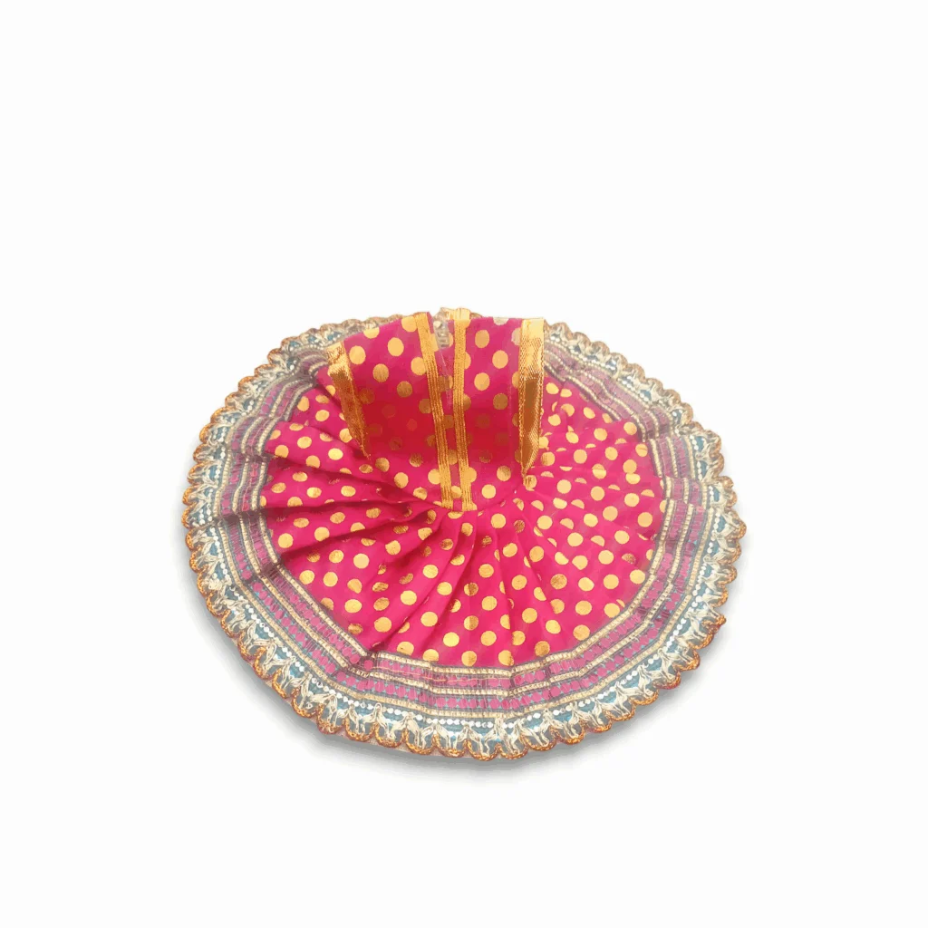 Laddu Gopal Beautiful Dress - Handmade 5 no. Kanha Ji Dress - single Pieces Bhagban Ji Poshak - Pink Dress For Gopal Ji