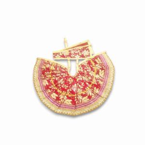 Gopal Ji Beautiful Dress - 5 No. Kanha Ji Handmade Dress - Red Dress For Laddu Gopal - Single Pieces Bhagban ka Posak
