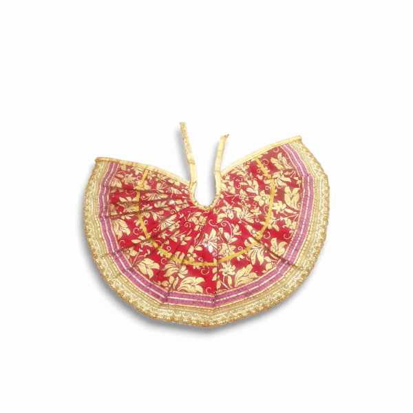 Gopal Ji Beautiful Dress - 5 No. Kanha Ji Handmade Dress - Red Dress For Laddu Gopal - Single Pieces Bhagban ka Posak - Image 3