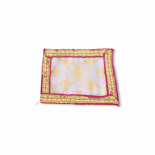 1 No. Laddu Gopal Bedsheet – Beautiful Chadar For Gopal Ji – Handmade White Bedsheet For Bhagban Ji – Single Pieces Chadar