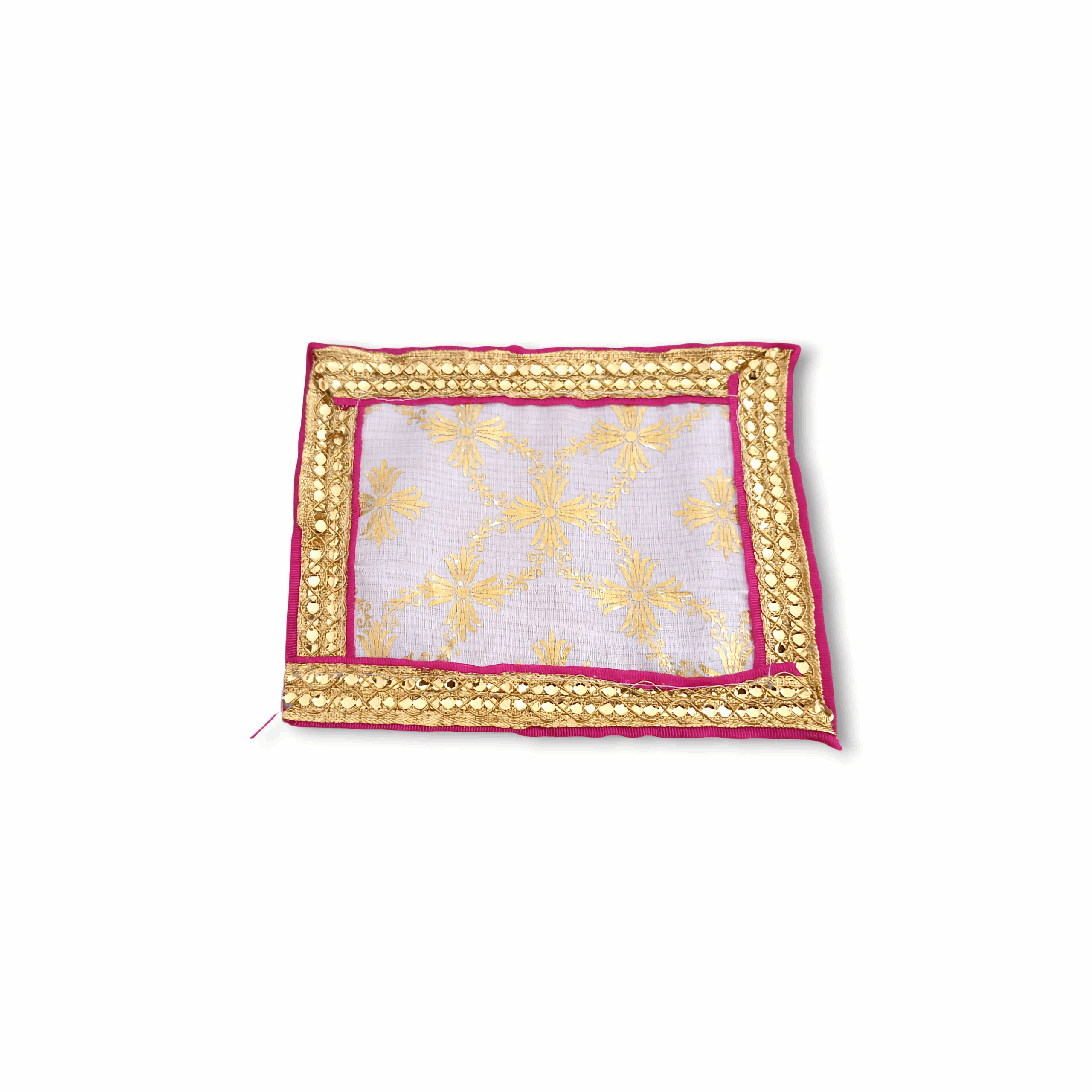 1 No. Laddu Gopal Bedsheet – Beautiful Chadar For Gopal Ji – Handmade White Bedsheet For Bhagban Ji – Single Pieces Chadar