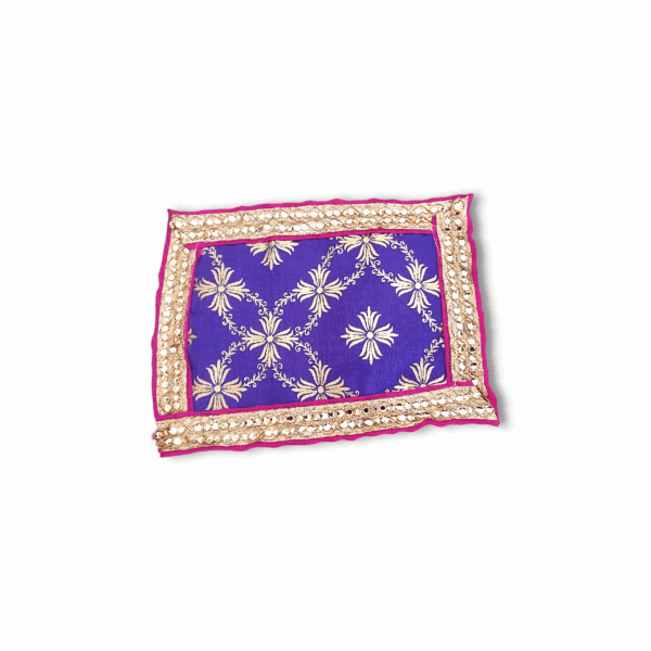 1 No. Laddu Gopal Bedsheet – Beautiful Chadar For Gopal Ji – Handmade Blue Bedsheet For Bhagban Ji – Single Pieces Chadar