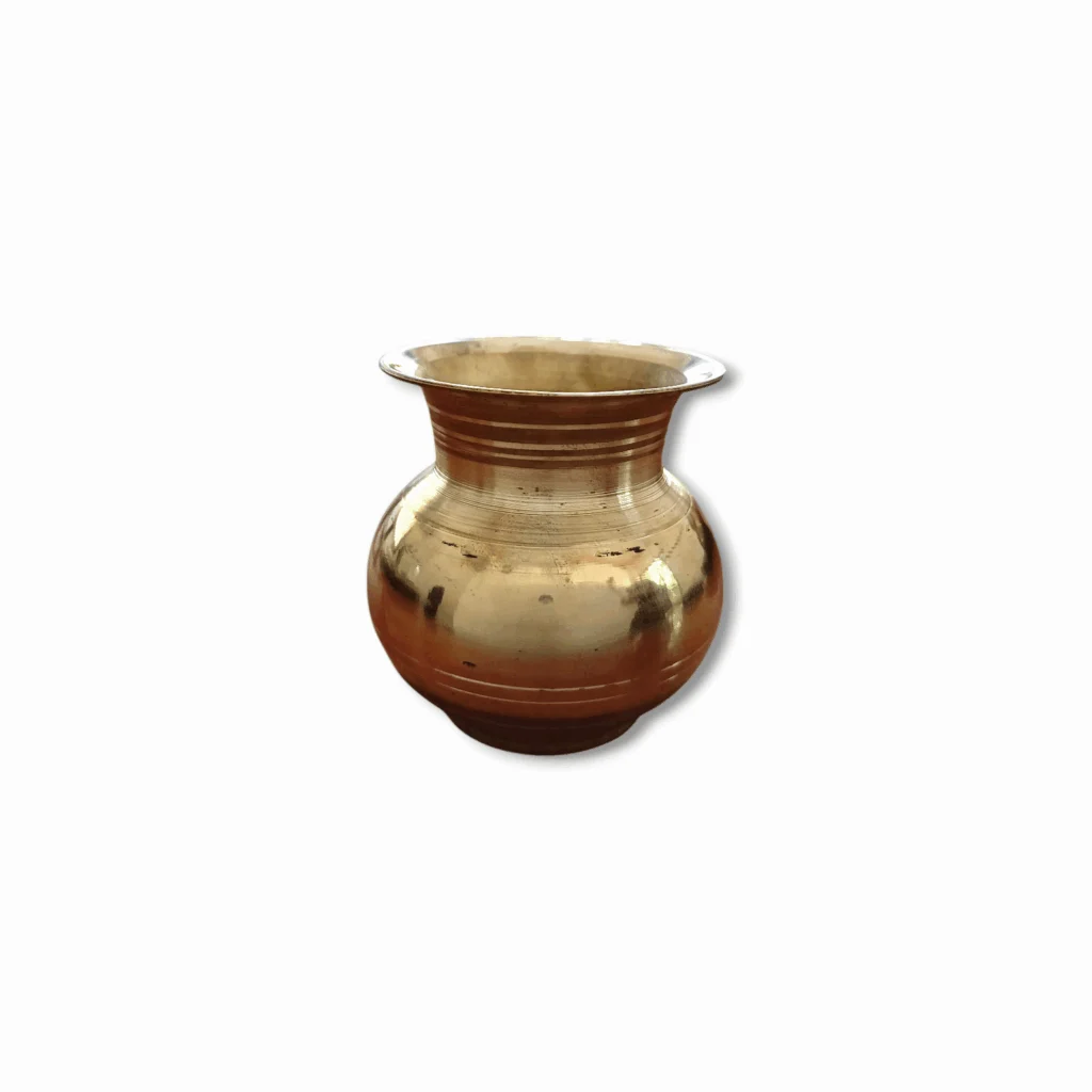 Pure Brass Mangal Ghat - Pital Ghat For Puja - Brass Ghat For Puja Mandir , Gift And Decorative - Beautiful Pital Kalash