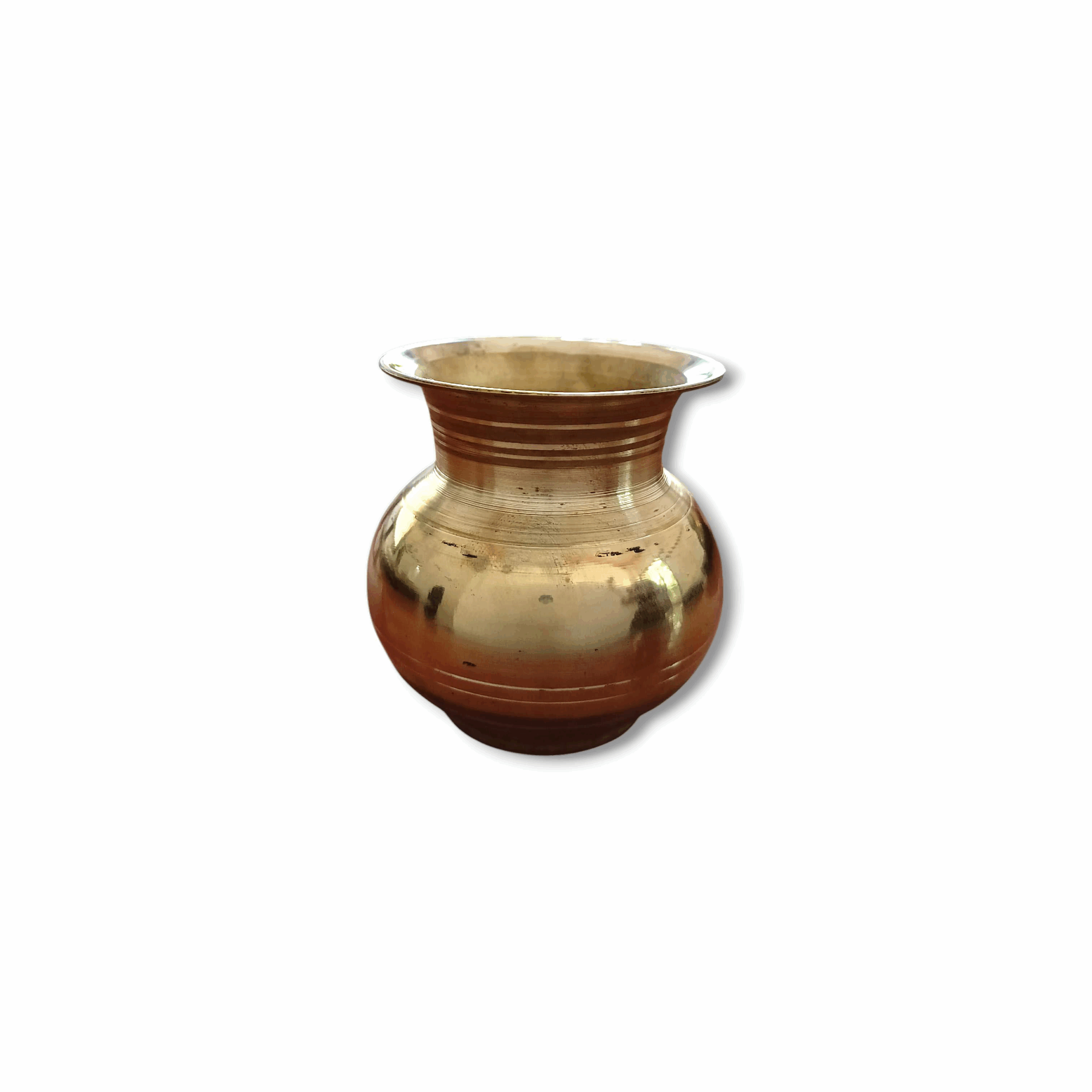 Pure Brass Mangal Ghat - Pital Ghat For Puja - Brass Ghat For Puja Mandir , Gift  And Decorative - Beautiful Pital Kalash