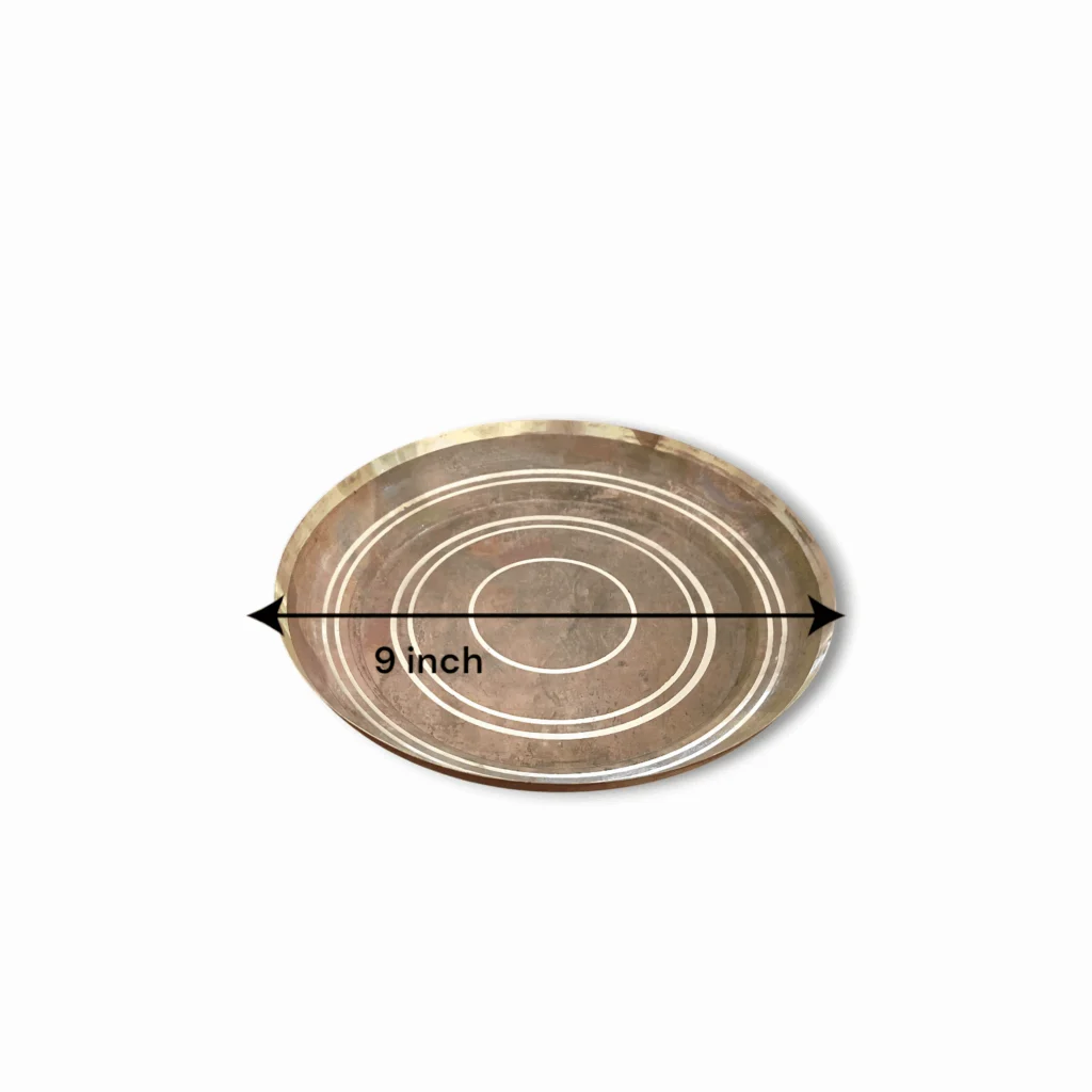 Pure Copper Tamro Kundo - Tamro Kundo For Bhagban Puja - Pure Copper Tamro Plate For Home Mandir , Pooja And Gift - Image 2