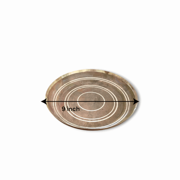 Pure Copper Tamro Kundo - Tamro Kundo For Bhagban Puja - Pure Copper Tamro Plate For Home Mandir , Pooja And Gift - Image 2