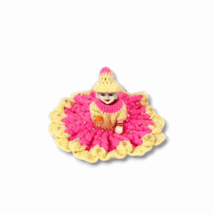 Daily-Wear Woolen Dress For Laddu Gopal – 4 No. Gopal Dress For Winter -Handmade Krishna JI Woolen Dress With Matching Cap For Winter – (Multicolour Available)