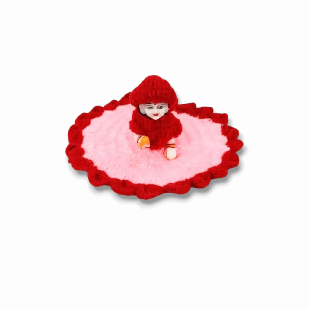 Daily-Wear 6 No. Gopal Dress For Winter - Handmade Krishna Ji Woolen Dress With Matching Cap For Winter – Bhagban ka Poshak