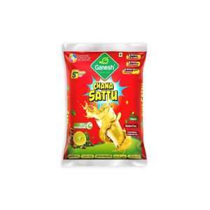 Ganesh Chana Sattu - High Protein Fibre 100% Natural Gluten Free Chana Sattu Roasted Gram Powder - Chana Sattu 500 gm, 200 gm
