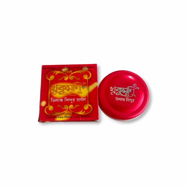 Khukumoni Delux Sindoor - Khukumoni Herbal Enriched With Tulsi & Sandal - Pack of Single Piece 16 gm - Image 3