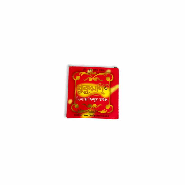 Khukumoni Delux Sindoor - Khukumoni Herbal Enriched With Tulsi & Sandal - Pack of Single Piece 16 gm - Image 2