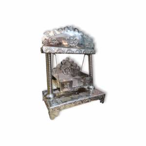 Steel Mandir - Steel Throne - Steel Singhasan - God Temple - God Throne - God Singhasan - All God Mandir - God Idol Sitting Mandir - Bhagwan Ji Steel Pooja Mandir