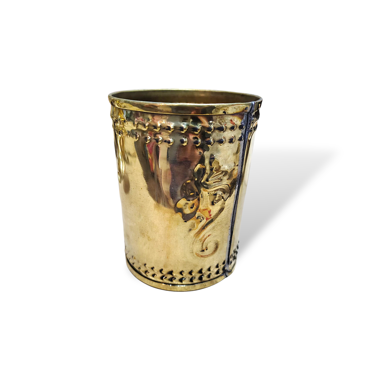 Pure Brass Laxmi Byar - Brass Mora - Brass Pooja Lakshmi Bera - Kojagori Laxmi Pooja Dhan Chal er Mora - Traditional Brass Pooja Container