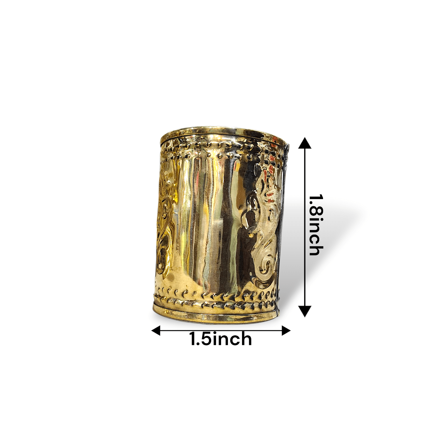 Pure Brass Laxmi Byar - Brass Mora - Brass Pooja Lakshmi Bera - Kojagori Laxmi Pooja Dhan Chal er Mora - Traditional Brass Pooja Container - Image 3