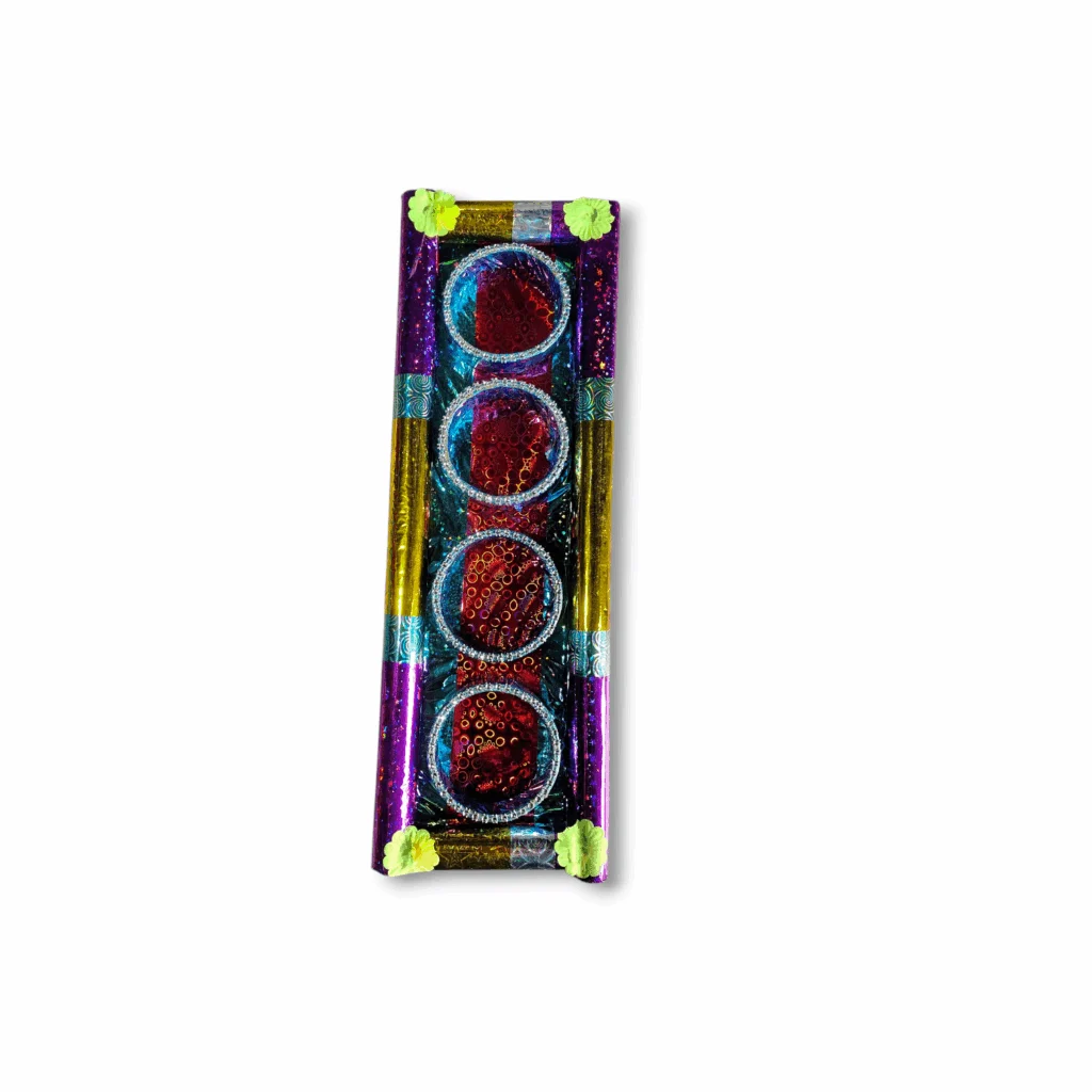 Tatta Tray - Colourful Traditional View Bengali Wedding Rituals - For Storing Dry Fruits, Sweet - Decoretion, presentation & Wedding Purpose