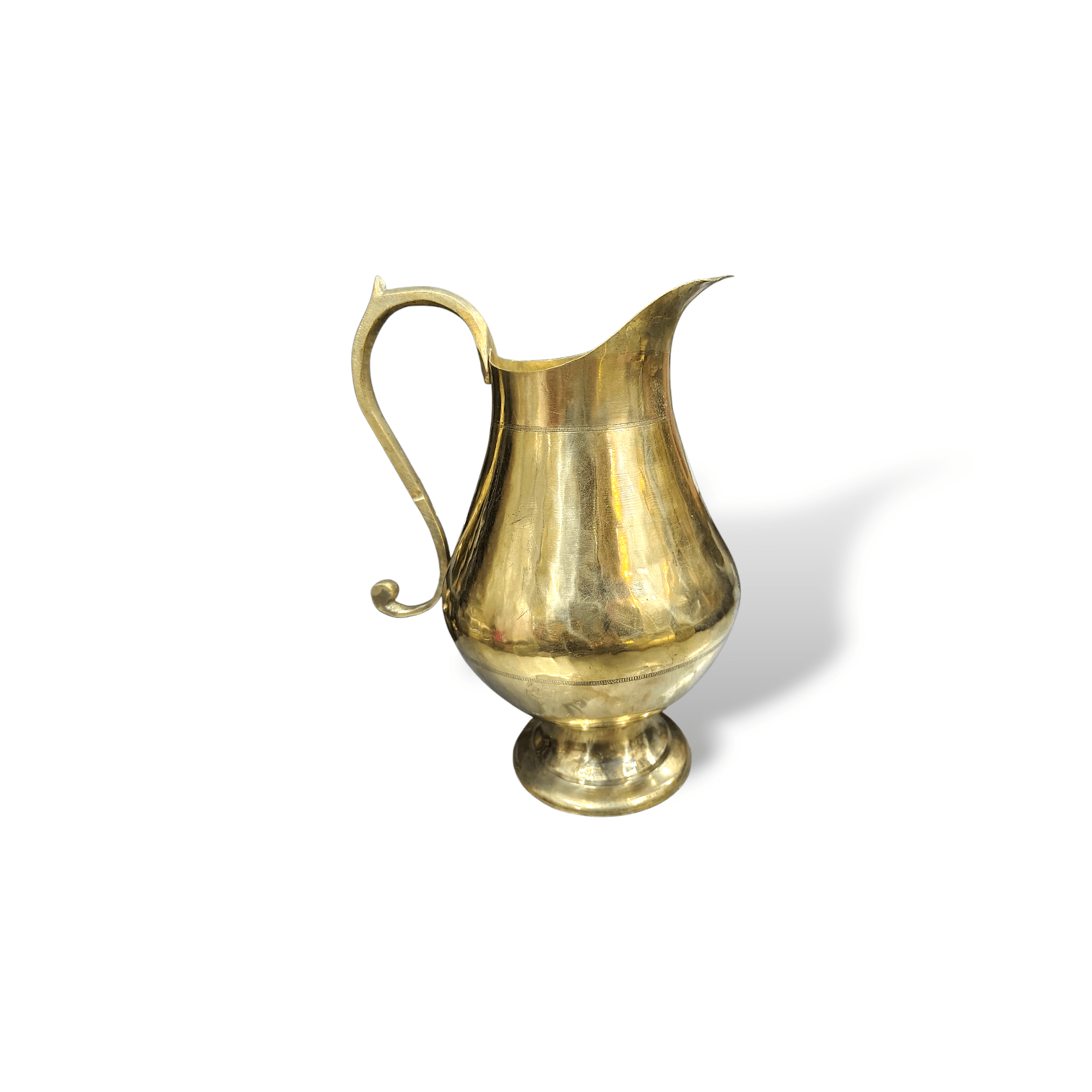 Pure Brass Jug - Bengali Traditional Brass jug - Water Serving Jug - Brass Pooja Jug - Brass Water Storage Jug - Water Jug For Pooja - Image 4