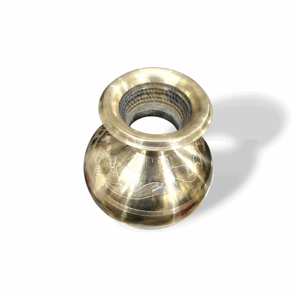 Pure Brass Kalash - Brass Kalshi - Pital Kalash - Traditional Brass Water Storage Matka - Brass Kalsi For Pooja, Wedding - Image 5