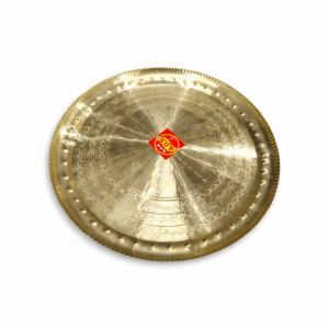 Pure Brass Rikabi - Brass Pooja Rekabi - Pital Rekabi - Designer Rikabi - Traditional Brass Rikabi Plate For Pooja