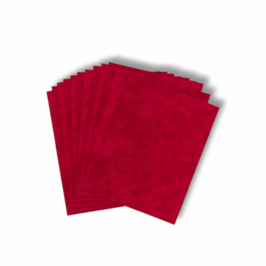 Velvet Paper - Red Velvet Sheet (20x30) inch - Use for Greeting Cards, Invitations, And Home Decor - Set Of 10